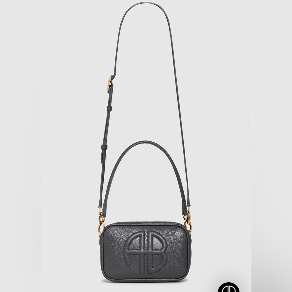 NWT Anine Bing Lili Bag in Grey Pebbled. - Picture 4 of 11